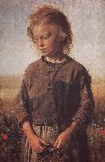 Ilia Efimovich Repin Poor little girl Uygur Li oil